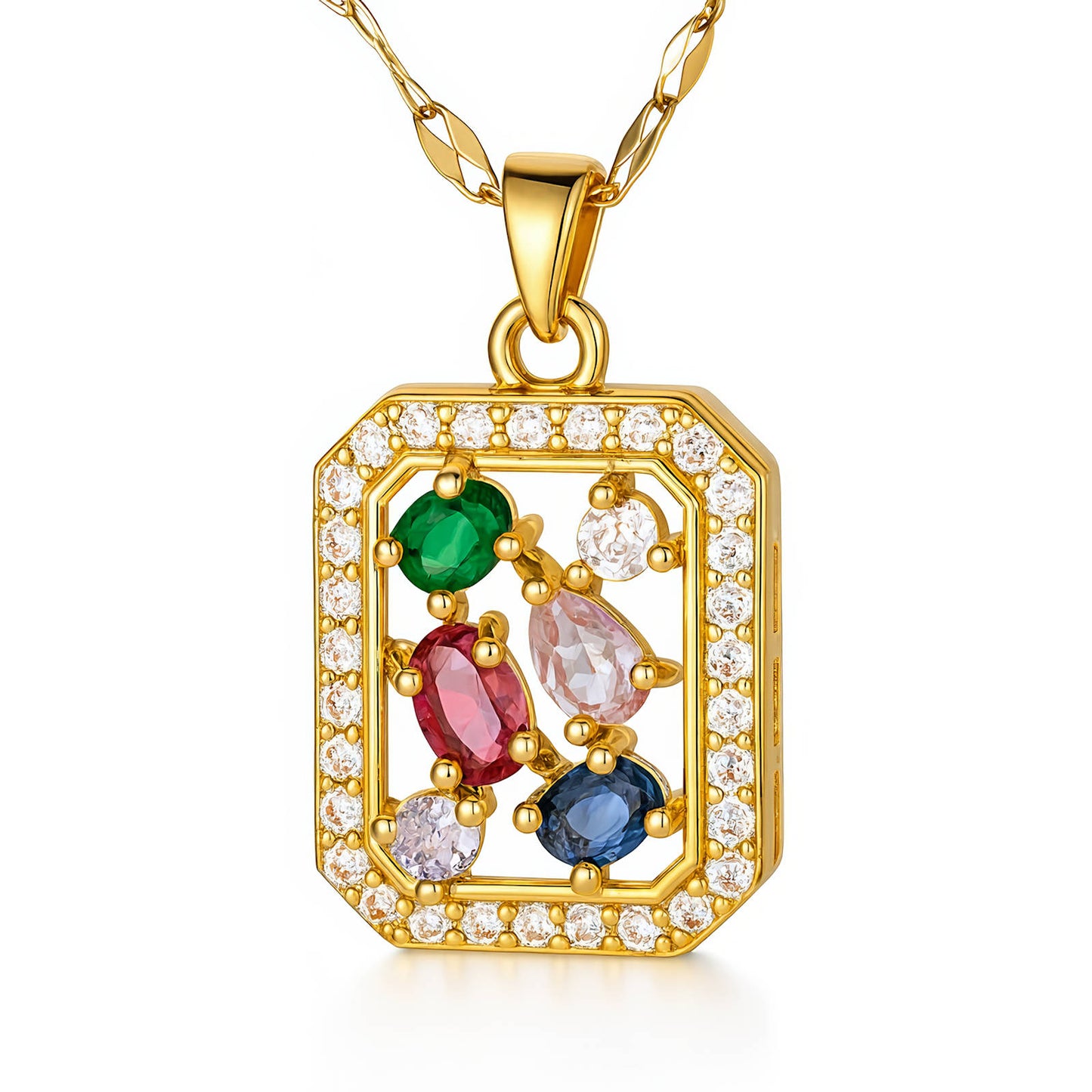 Necklace Flower Stone