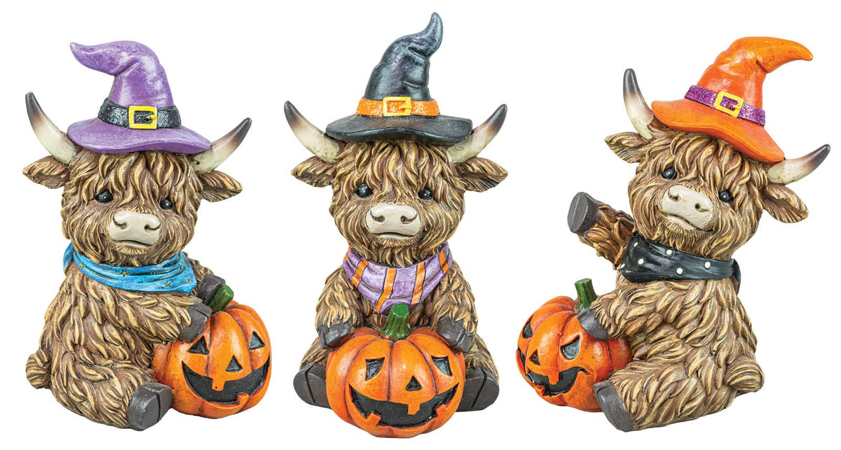 Witchy Halloween Highland Cow (Each)
