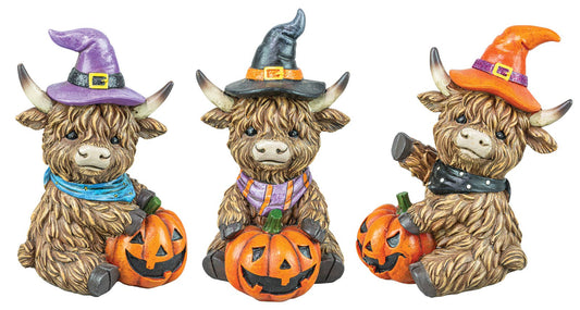 Witchy Halloween Highland Cow (Each)