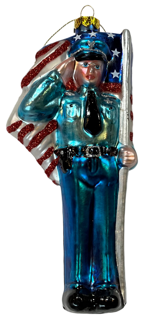 Police Man - Christmas Ornament
