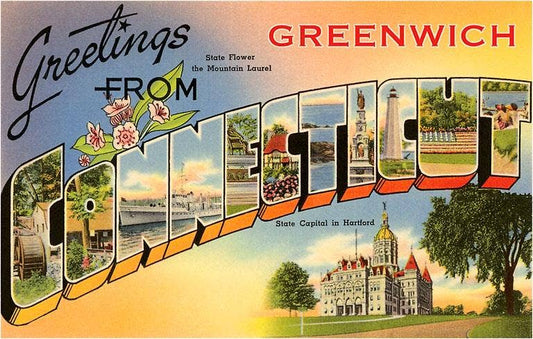 Postcard CT-277 Greetings from Greenwich