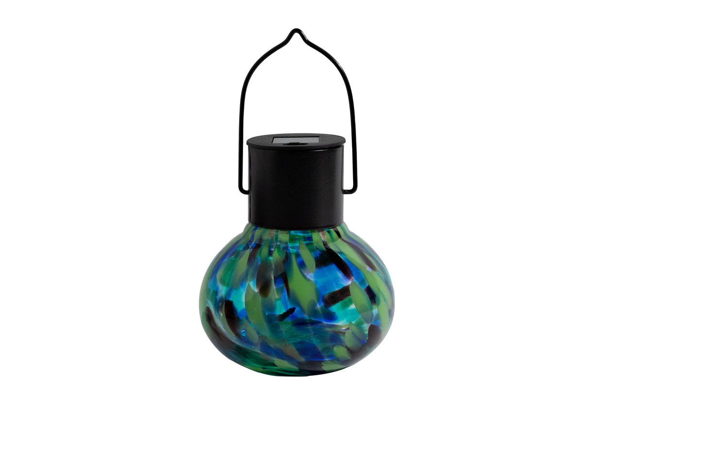 Art Glass Solar Lantern: Assorted Color