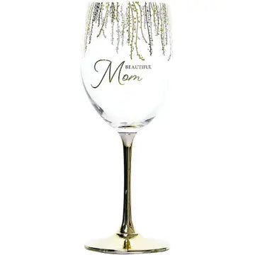 Mom - Gift Boxed 19 oz Crystal Wine Glass