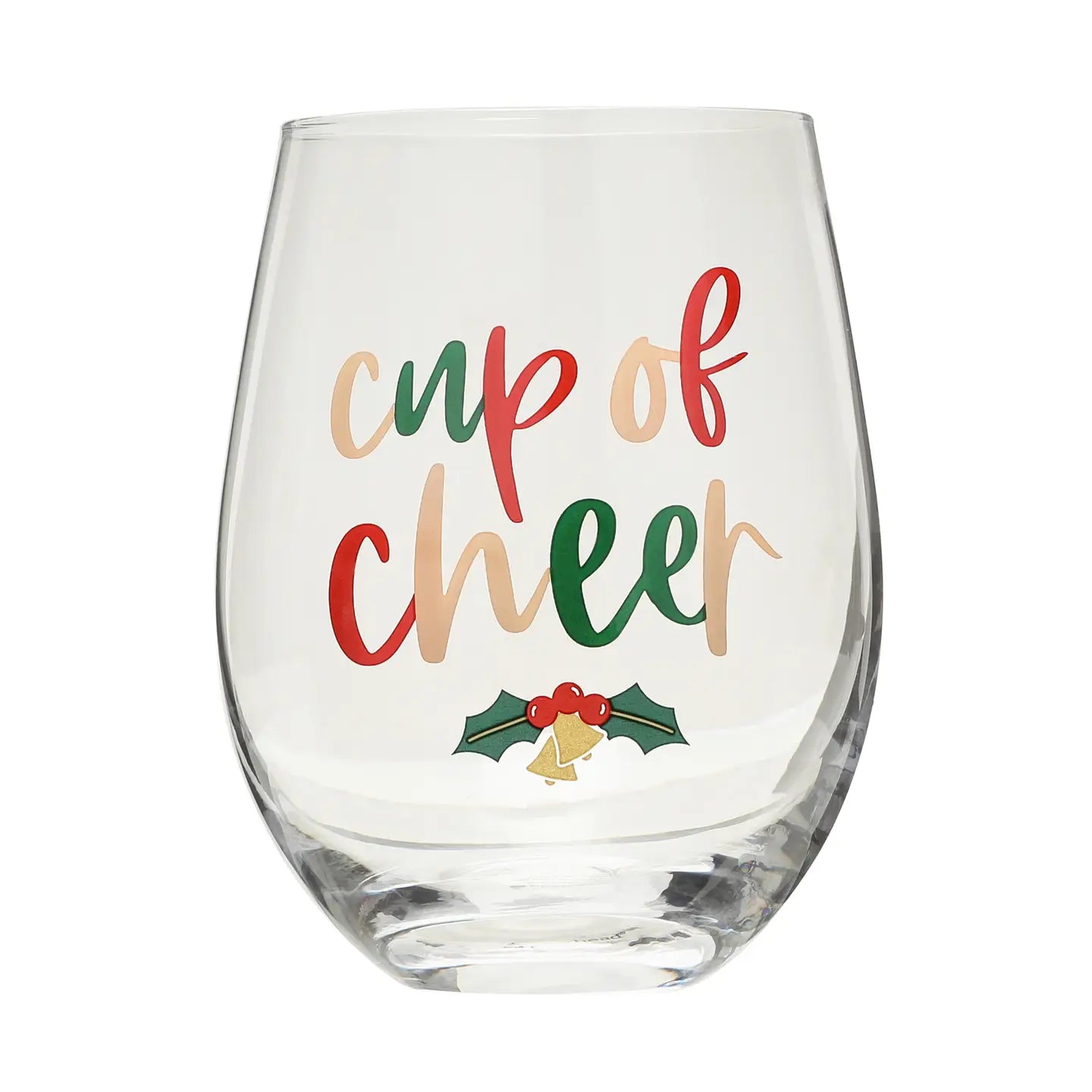 Festive Cup of Cheer Wine Glass
