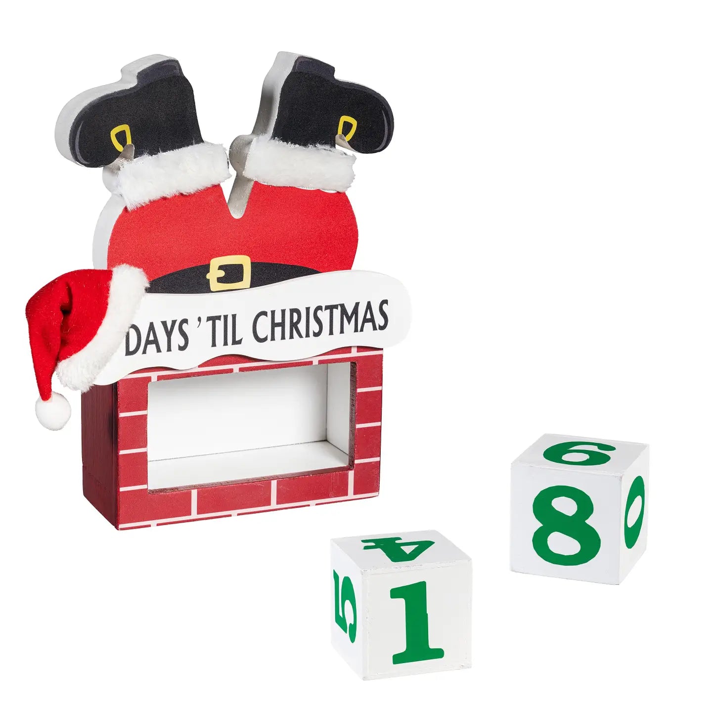 Santa in Chimney Count Down til Christmas