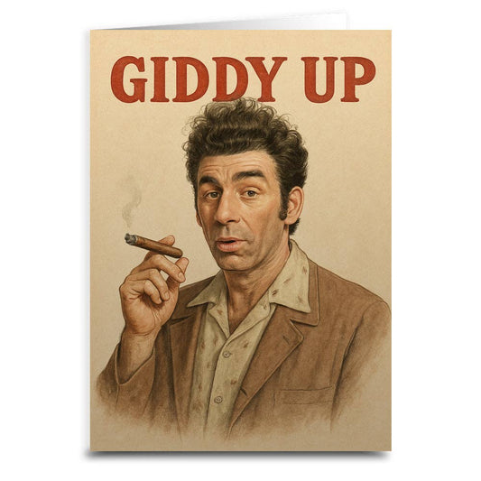 Giddy Up Birthday Greeting Card: Card and Envelope Only