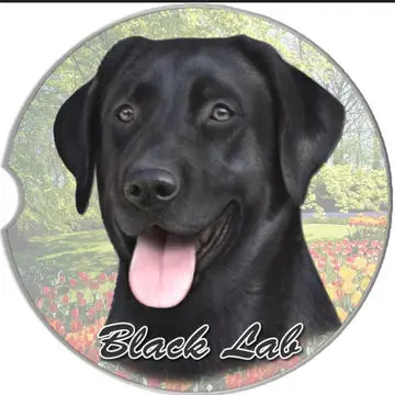 Black Lab Car Coaster