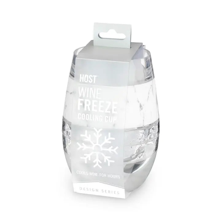 Wine Freeze™ Cooling Cup Insulated Wth Cooling Gel in Marble