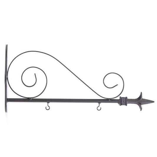 Black Metal Scroll Arrow Holder