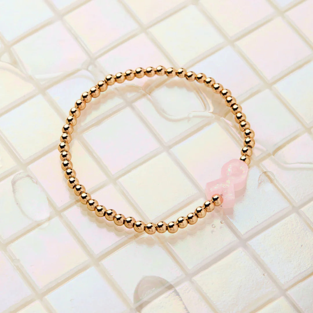 Holy Water Pink Ribbon Awareness Bracelet