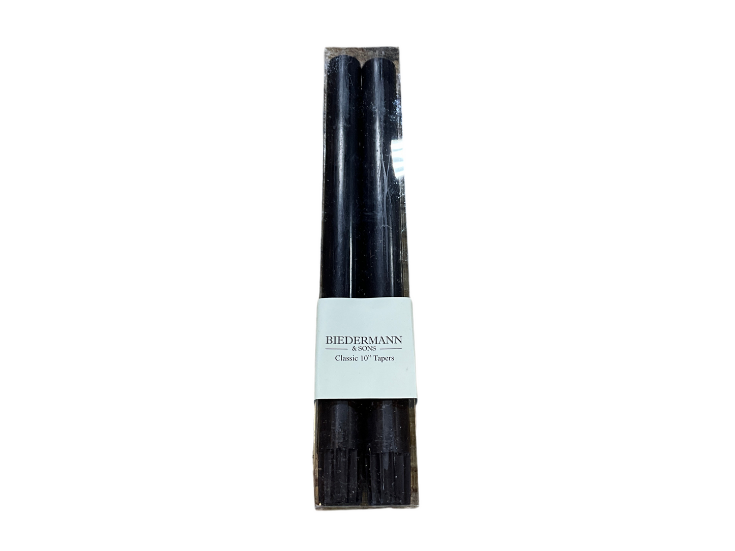 Jet Black Taper Candles