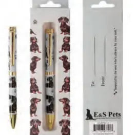 Dachshund Black Ball Point Pen