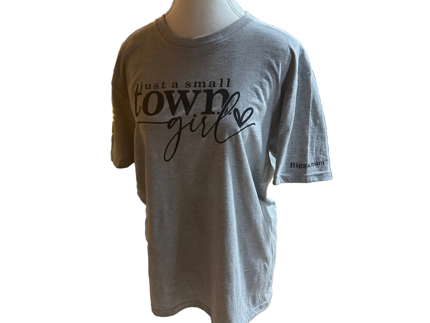 Just A Small Town Girl Tshirt Higganum - Grey L