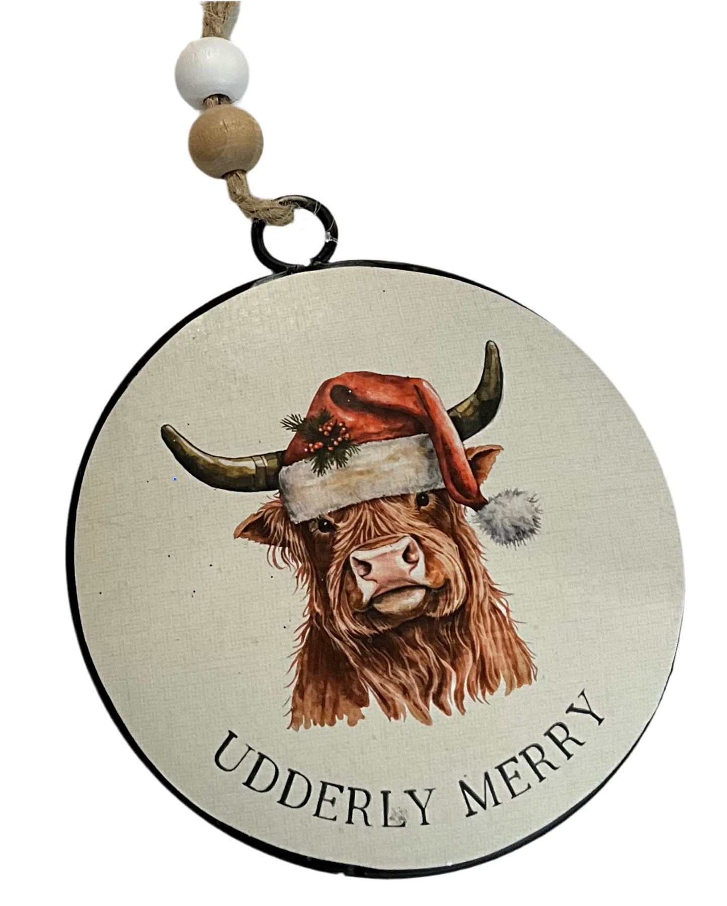 Udderly Merry - Christmas Ornament
