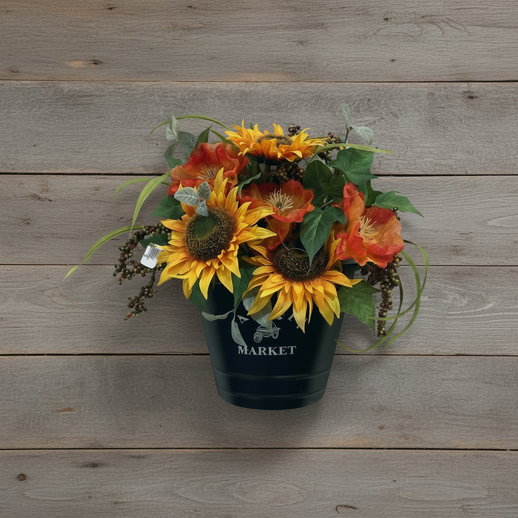 Dry Flower Hanging Basket Wall Decor
