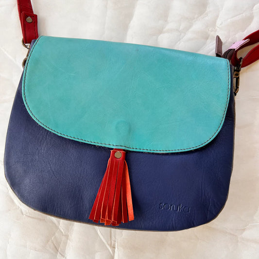 Soruka - Lola Reversible Crossbody, Rust Tassel