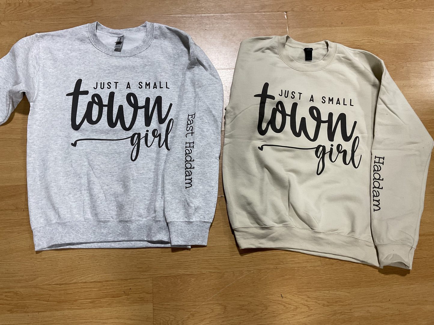 Just A Small Town Girl Sweatshirt East Haddam - Grey S