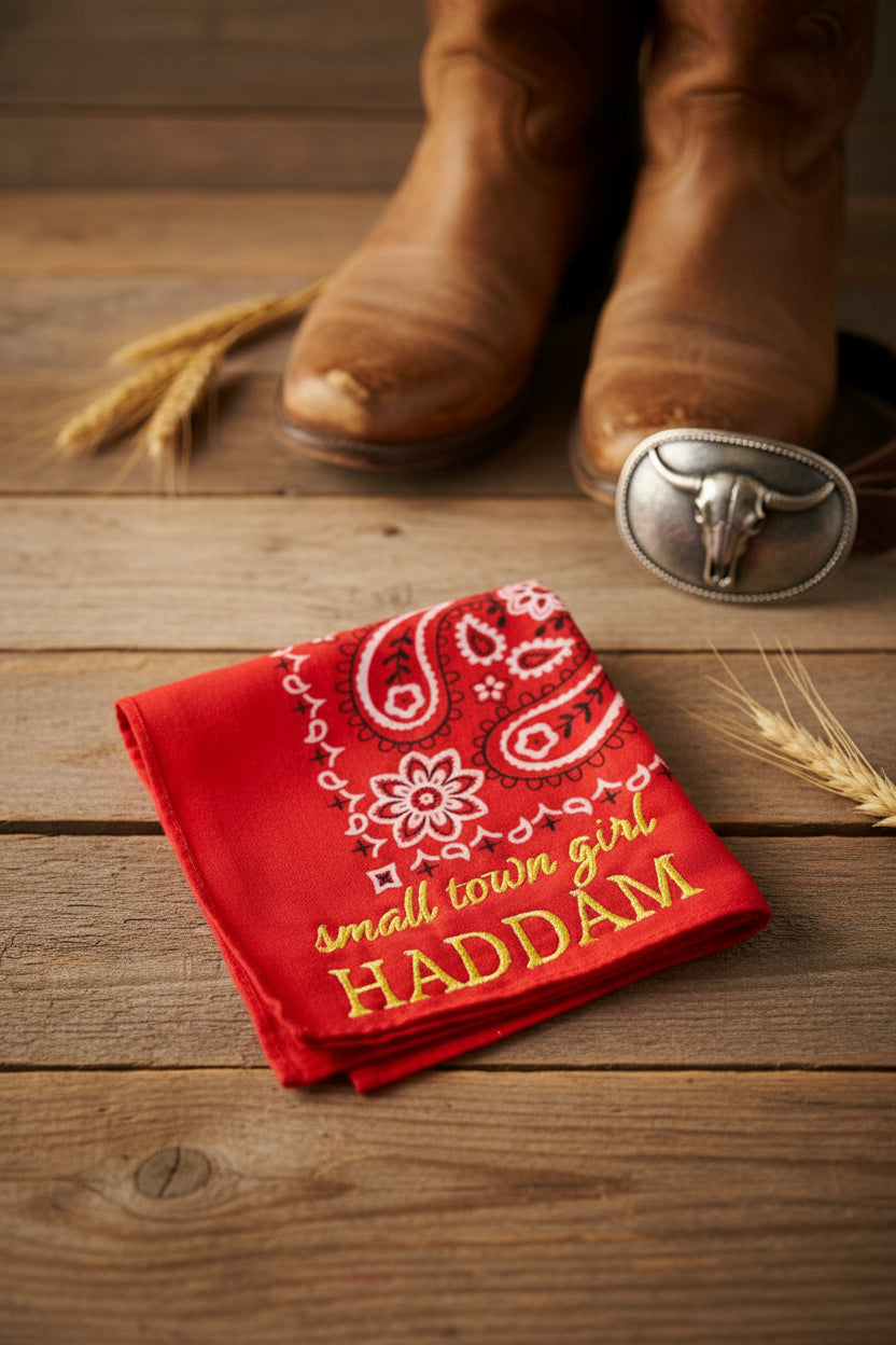 Red - Small Town Girl "Haddam" Bandana