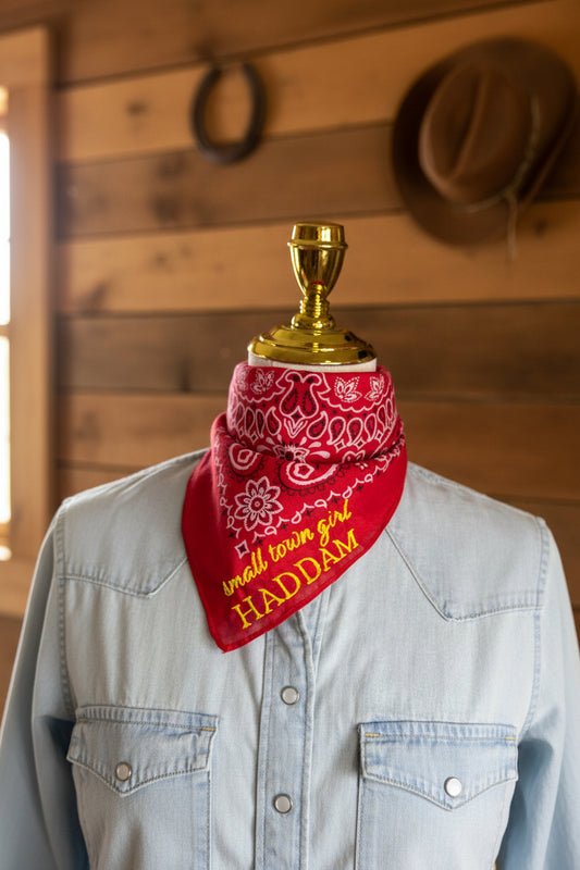 Red - Small Town Girl "Haddam" Bandana