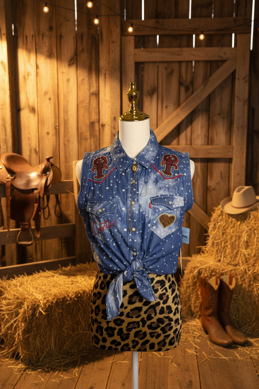 Levi's "Western Lobster" Coastie Sleeveless Shirt - M