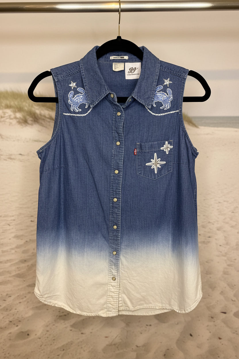 Levi's "Coastie Crab" Sleeveless Shirt - M