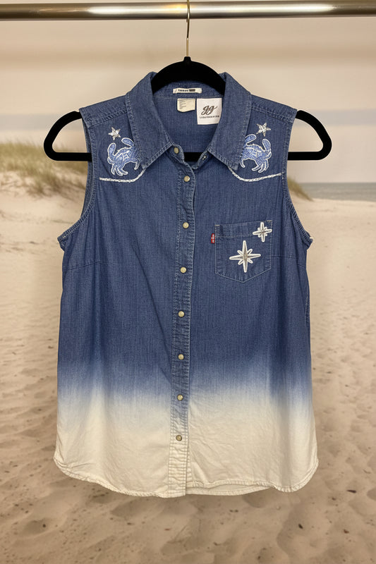 Levi's "Coastie Crab" Sleeveless Shirt - M