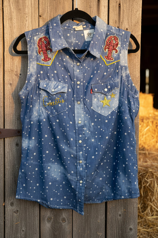 Levi's "Western Lobster Star" Coastie Sleeveless Shirt - M