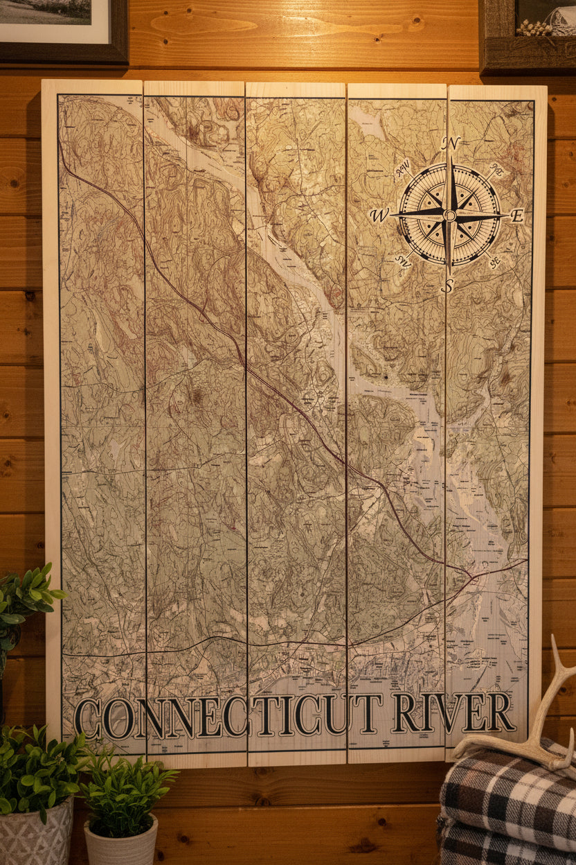 Pine Pallet Map - Connecticut River