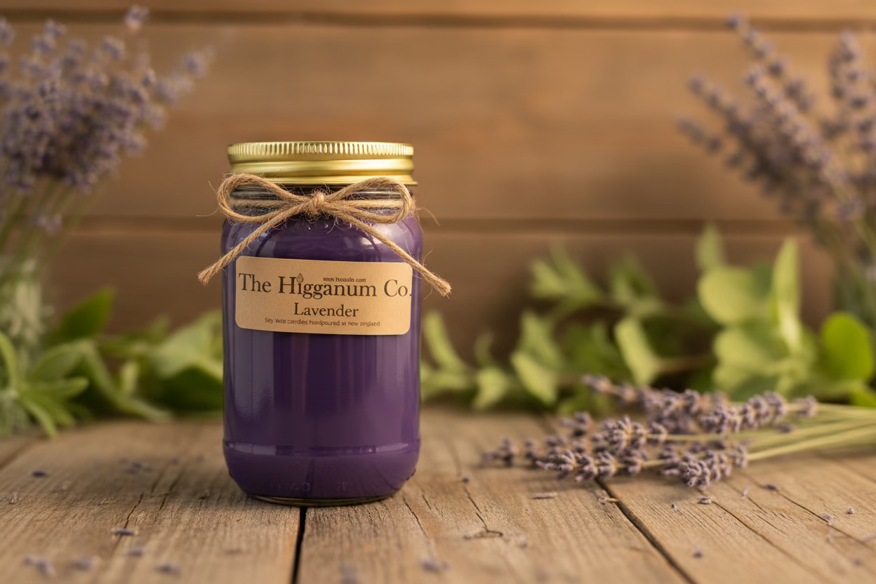 The Higganum Co. - Lavender Candle - Mason Jar