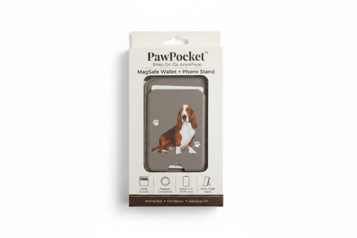 Basset Hound Phone Magwallet