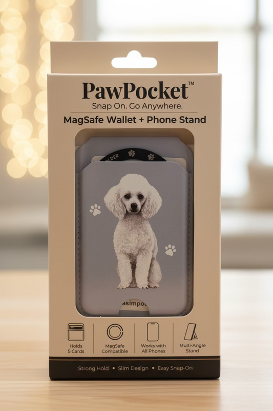 Poodle (White) Phone Magwallet