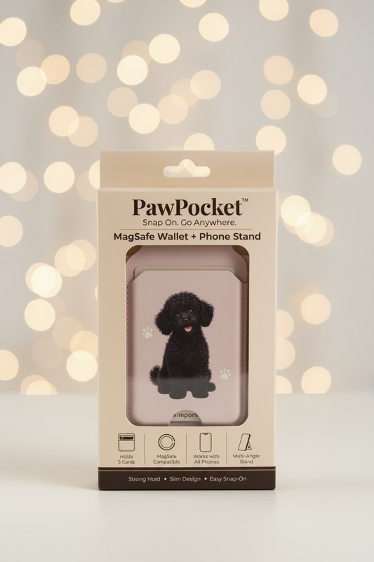 Poodle (Black) Phone Magwallet