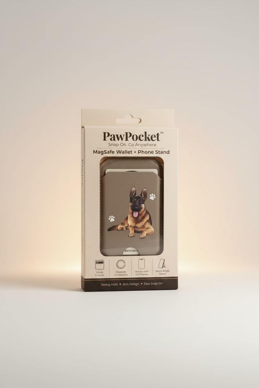 German Shepherd Phone Magwallet
