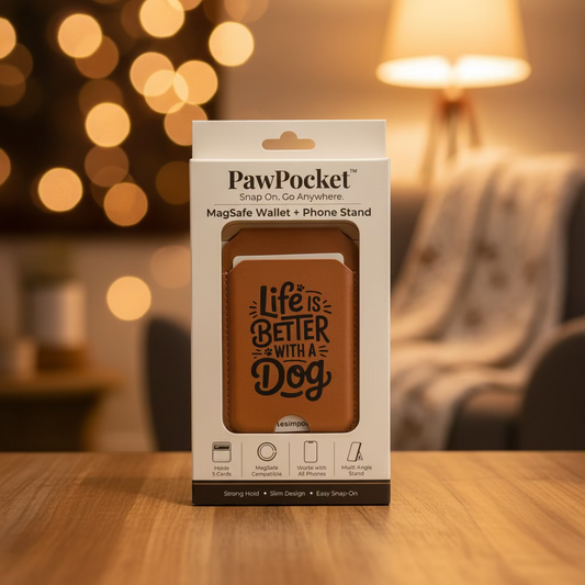 Life is Better with a Dog Phone Magwallet