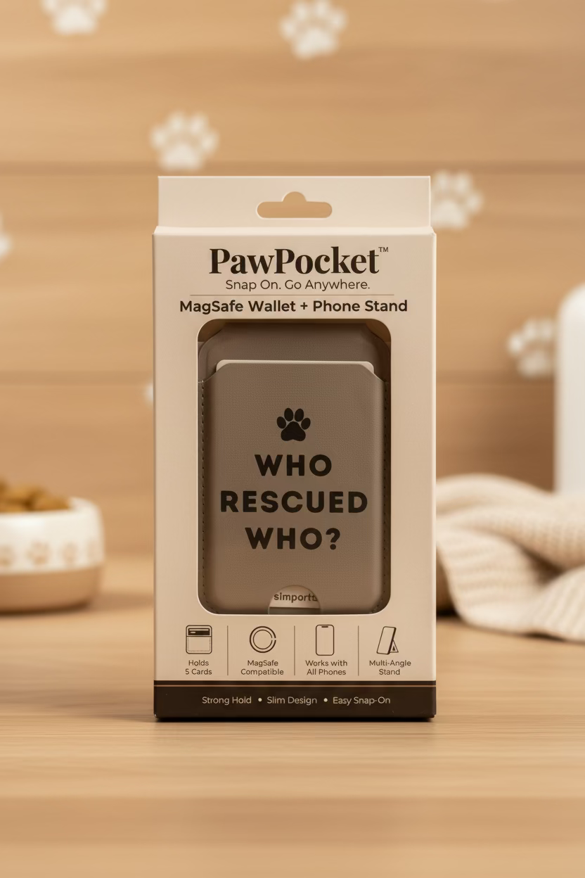 Who Rescued Who? Dog Phone Magwallet