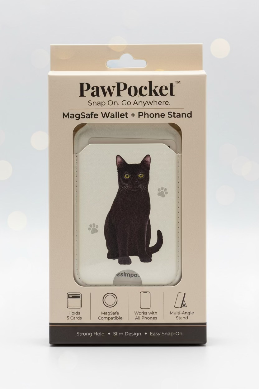 Black Cat Phone Magwallet