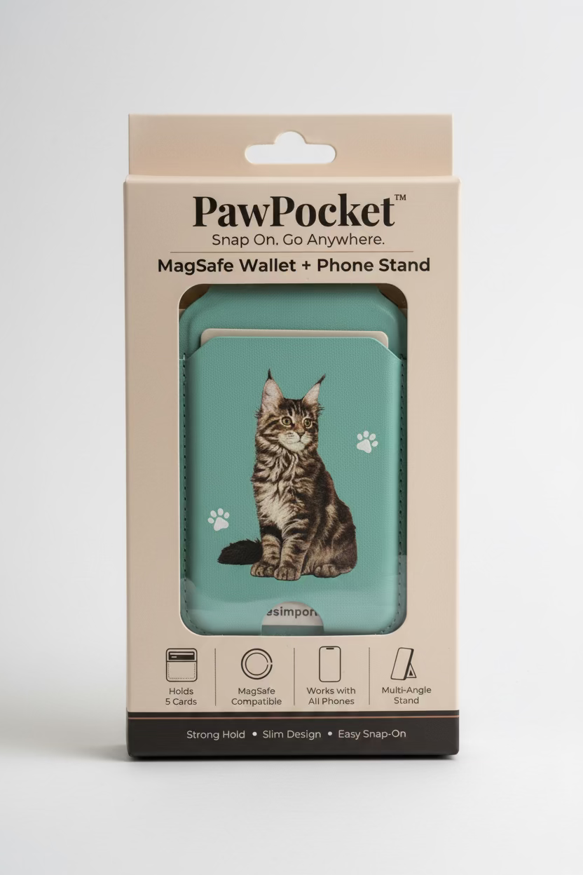 Maine Coon Cat Phone Magwallet