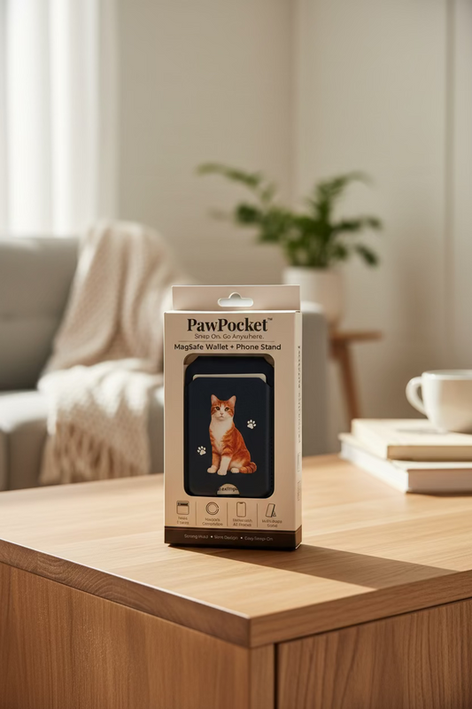 Orange & White Cat Phone Magwallet