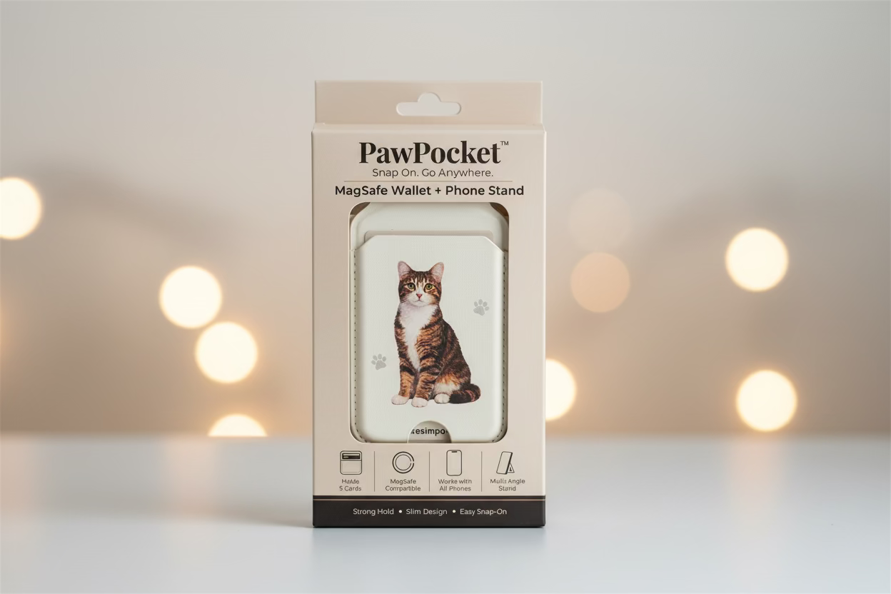 Brown Tabby Cat Phone Magwallet