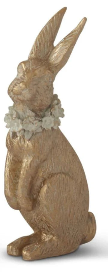 Gold Resin Easter Bunny