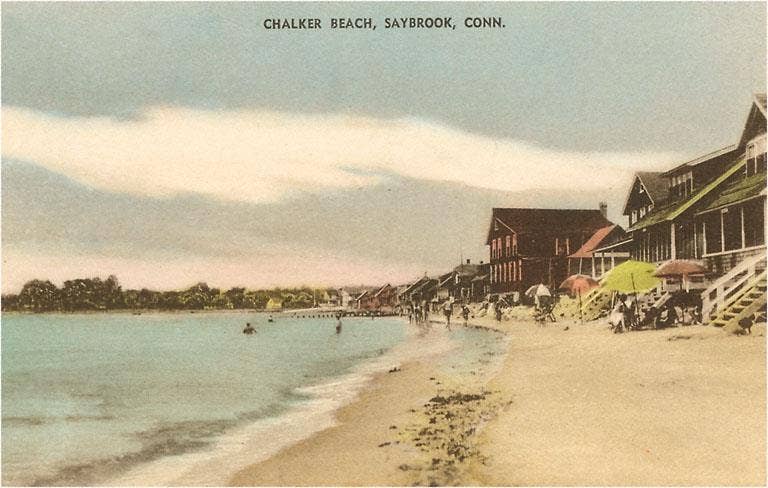 Postcard CT-170 Chalker Beach, Saybrook