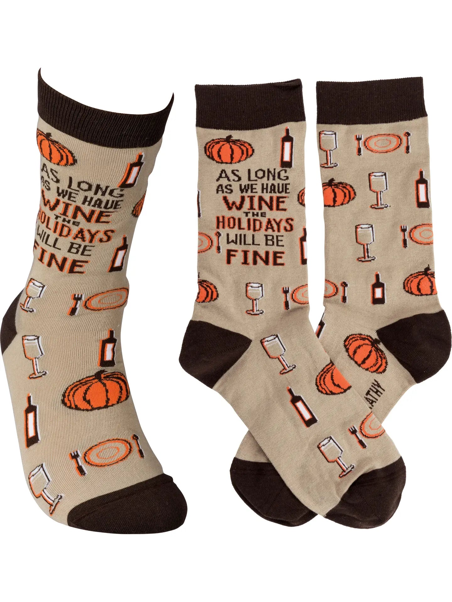 “As Long As We Have Wine….” Socks