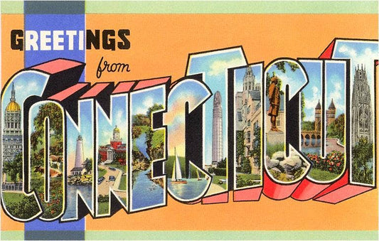 Magnet CT-157 Greetings from Connecticut