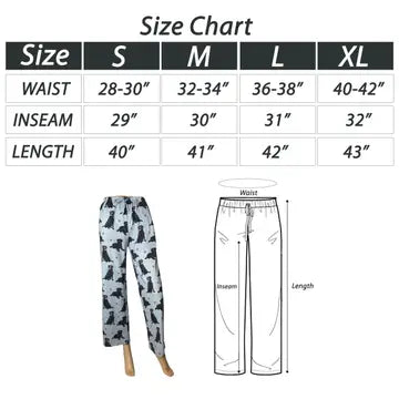 Labrador Black Pajama Bottoms - Pet Lover Pajama Pants | Large