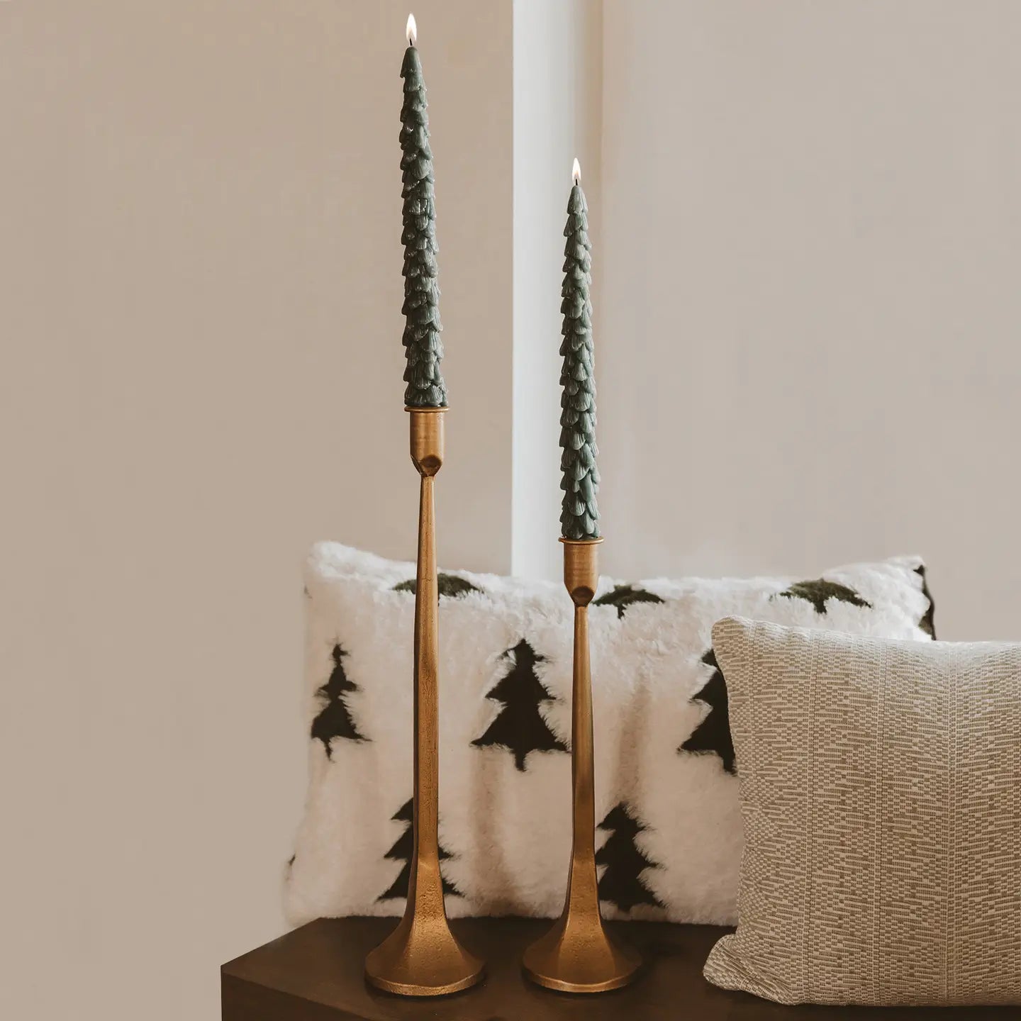 Taper Candle Holder - Green