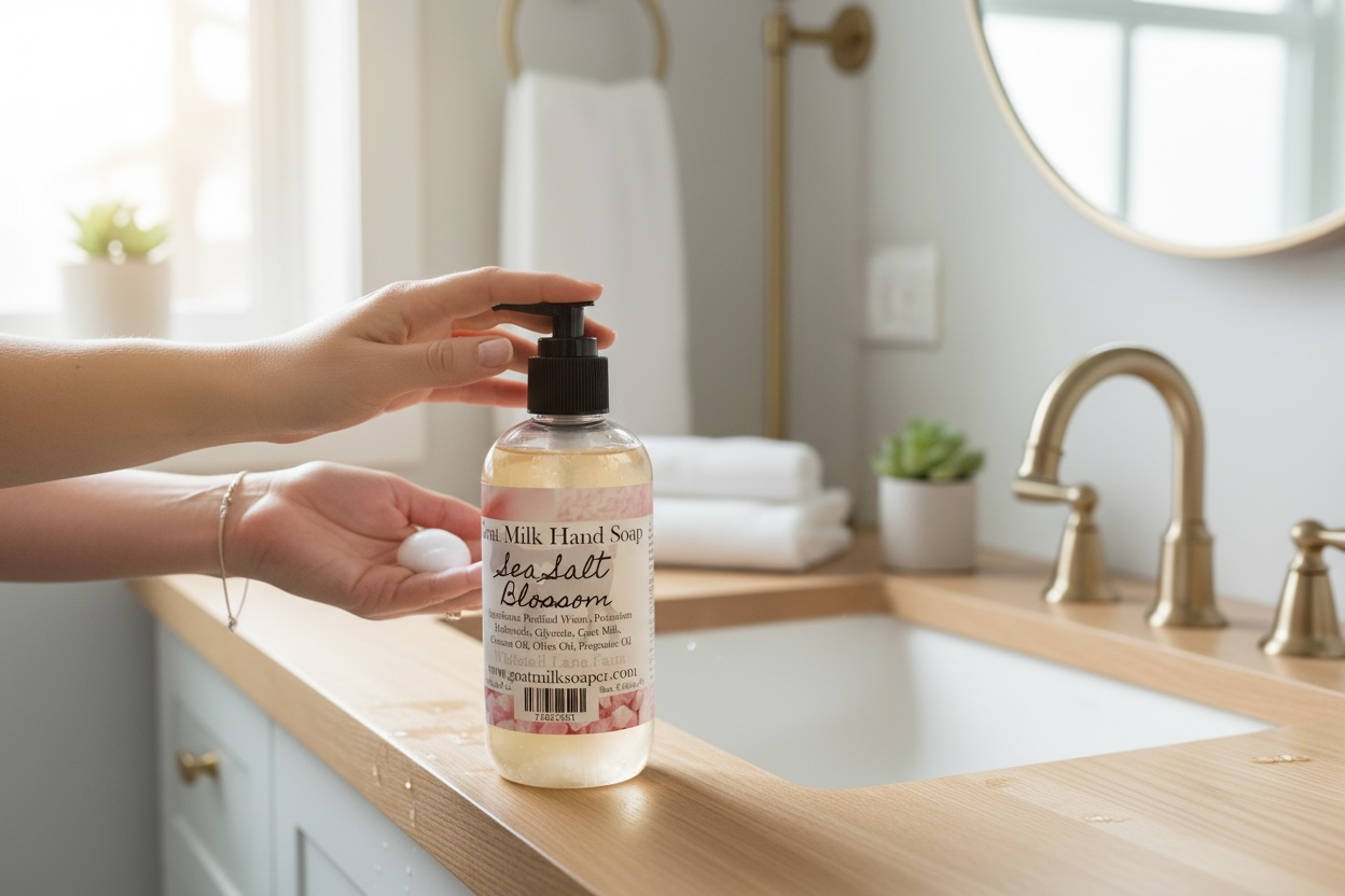 Liquid Goat Milk Hand Soap Sea Salt Blossom