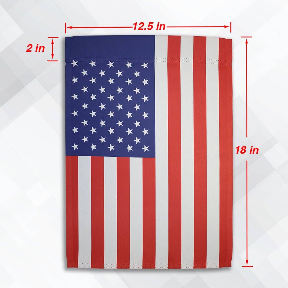 H&G Studios USA 12x18in Garden Flag