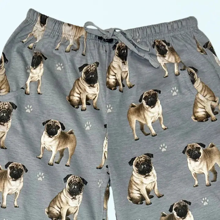 Pug Pajama Bottoms - Pet Lover Pajama Pants XL