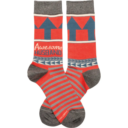 “Awesome Husband” Socks