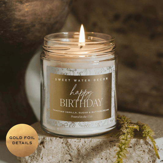 Happy Birthday 9 oz Soy Candle - Home Decor & Gifts